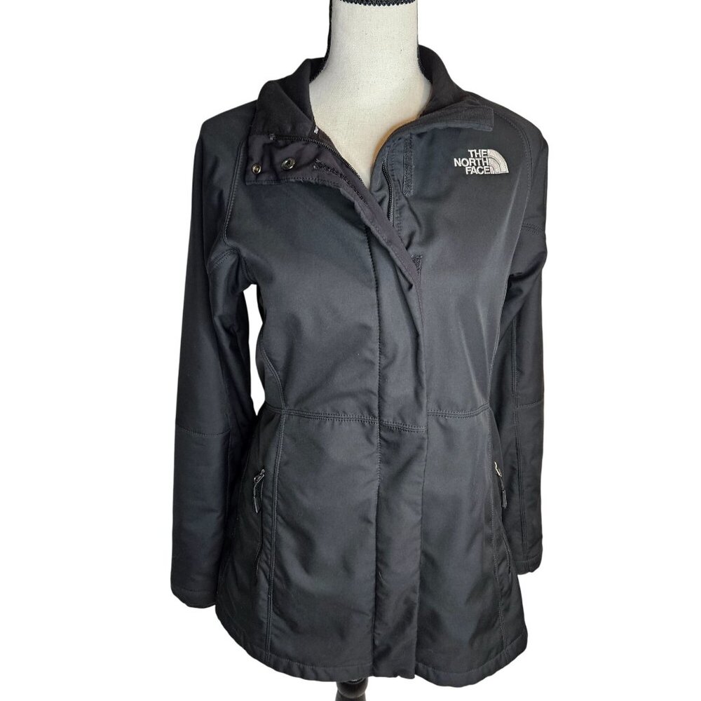 North Face Women's Jacket Black Soft Shell Size Small‎ - Picture 3 of 10